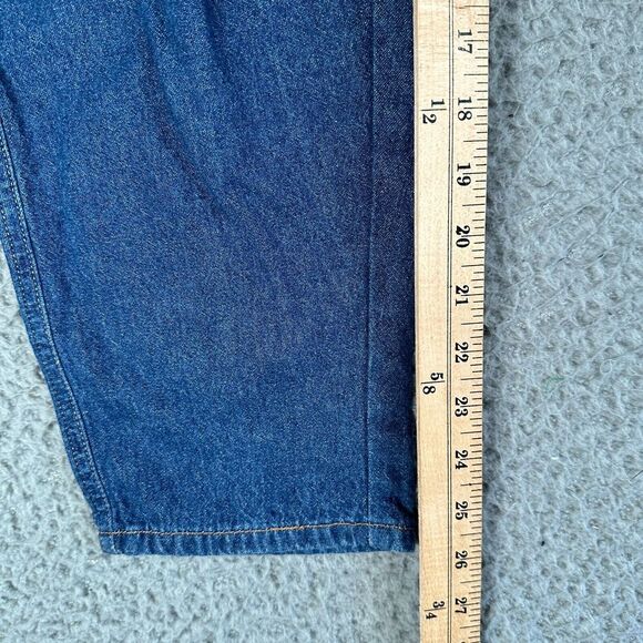 Zara Jeans Women's 6 Blue High Waisted Barrel Paperbag Medium Wash Cotton - Picture 7 of 12